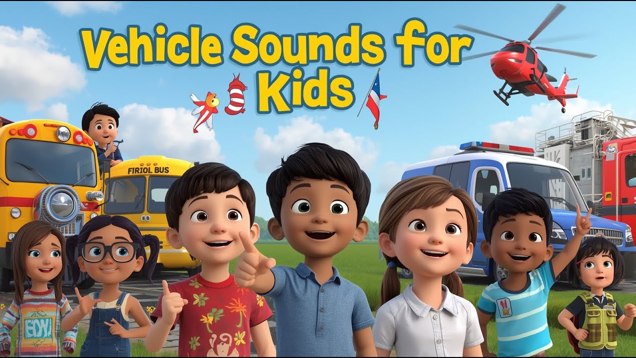 Vehicle Sounds for Children: Learn Vehicle Names & Real Sound Effects for Kids