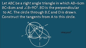 Let ABC be a right angle triangle in which AB=6cm BC=8cm and ∠B=90°.BD is the perpendicular