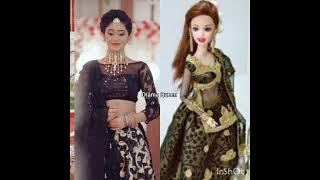 naira 😘 and Barbie doll ❤️ in same colour lehenga ||who is best🔥||#queen drama