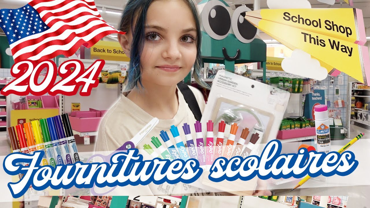 [COLLÈGE AMÉRICAIN] FOURNITURES SCOLAIRES 2024 RENTRÉE AU 6th GRADE 🥳