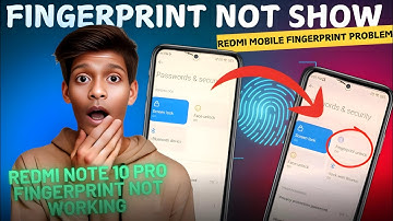 Redmi note 10 pro Fingerprint Not showing || Fingerprint problem