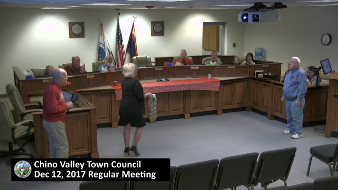 Town of Chino Valley, AZ, Regular Council Meeting, December 12, 2017