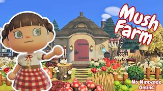 No Nintendo Online | Building a Mushcore Farm 🍄 | ACNH Day 6