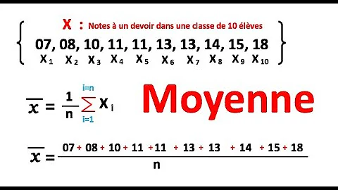 Comment calculer une série statistique ?