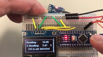 運用Arduino系統監測室內一氧化碳 -  附OLED顯示屏的MQ7一氧化碳傳感器