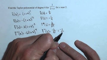 First four non zero terms of taylor polynomial at 2 Ch8R 3