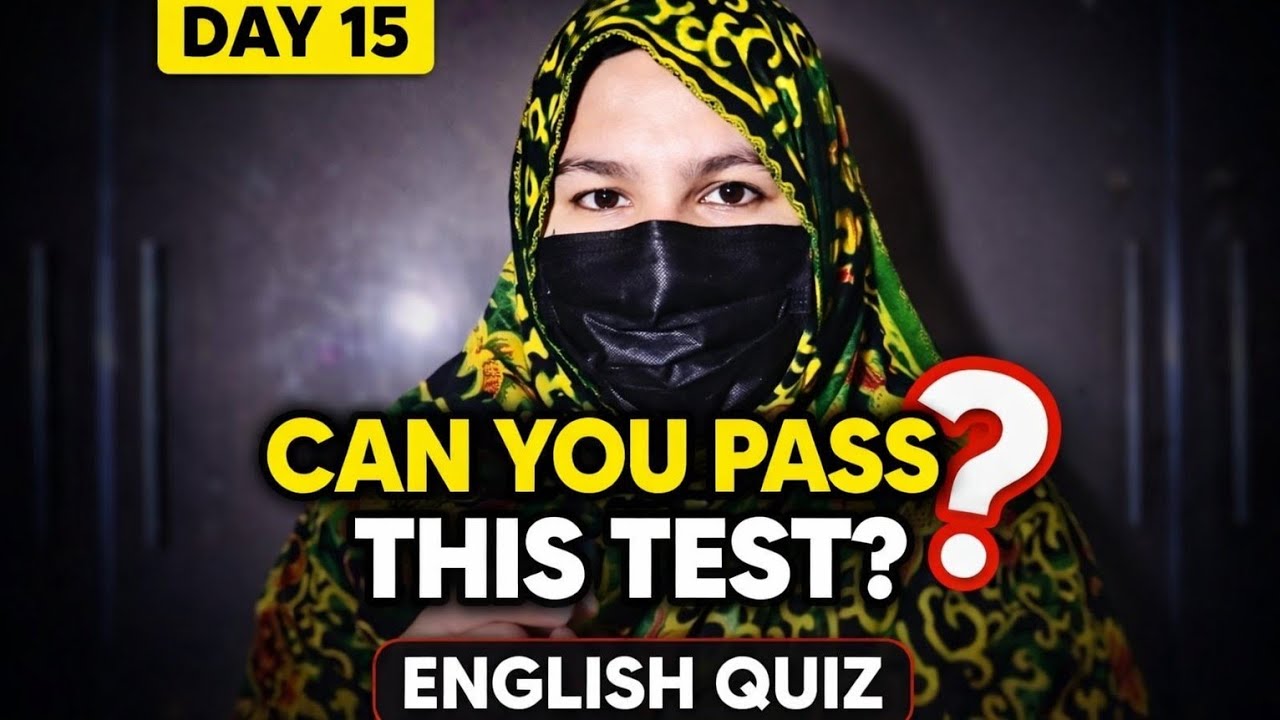 Can You Pass This English Quiz? | Day 15 Learning Journey