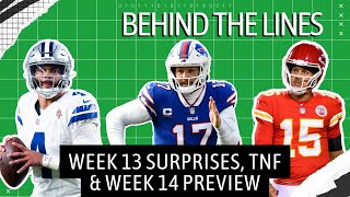 NFL Early Week 14 Opening Odds | Behind the Lines with BetMGM | TNF Lines
