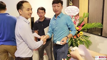 Khóa cửa điện tử Bosch tại triểm lãm Vietbuil Hà Nội_ Hanoibuild Phân Phối