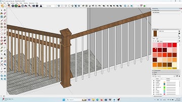 Học Sketchup vẽ nhà biệt thự | Bài 12 - Vẽ lan can hoàn thiện cầu thang