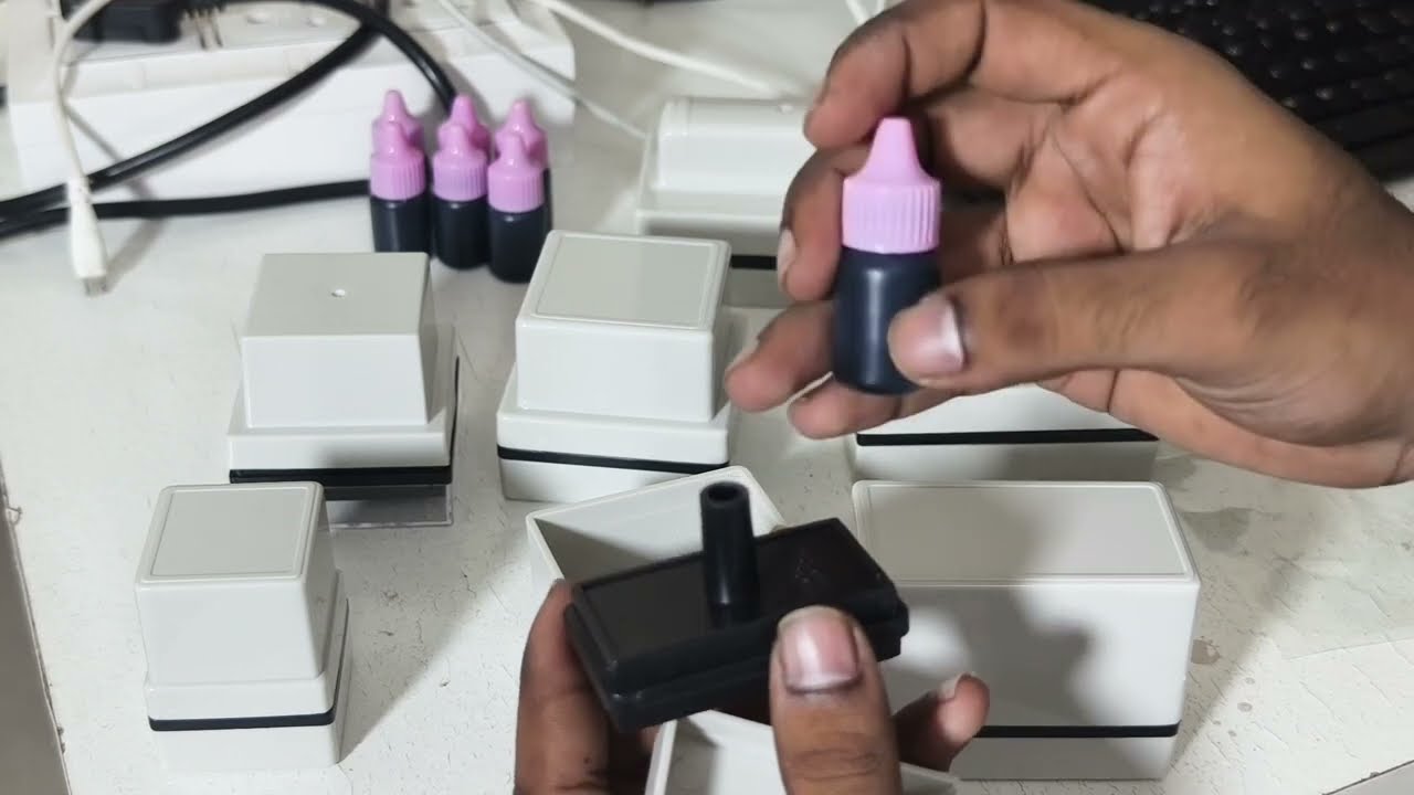 Updated Self Ink Stamp Refiling Procedure For Plastic - Paper - Wood Material