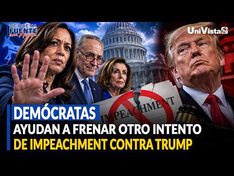 Demócratas ayudan a frenar otro intento de impeachment contra Trump