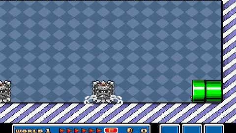 SMB3 for Super Mario All-Stars Custom Level #372 - SMW Custom Blue Switch Palace