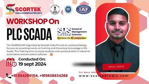 PLC & SCADA Workshop by Scortek India Pvt Ltd at SMS College Lucknow| Industrial Automation Training