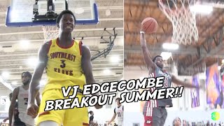 VJ Edgecombe Is A DAWG!! Unranked To To #7 On ESPN!! | 2022 Breakout Summer Season Highlights