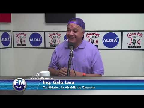 🗨 Dialogamos con Galo Lara, candidato a alcalde de Quevedo. 📻Escúchanos en Gran Voz Radio 104.3 Fm.