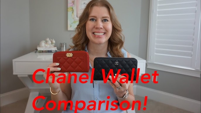 CHANEL ZIP AROUND WALLET LAMBSKIN LEATHER REVIEW #Chanel #Wallet #Review 