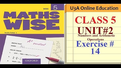 OXFORD Maths Wise Book 5|Class 5 Unit 2 exercise 14 Order of Operation BODMAS |Urdu/Hindi
