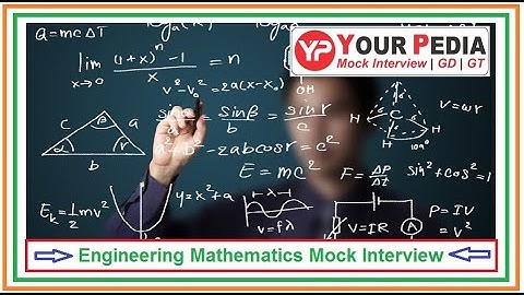 Mathematics interview questions for IITs | Mathematics Mock Interview for IITs |  Instrumentation