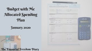 Budget with Me| January 2020-Allocated Spending Plan| Debt: $73,122.80
