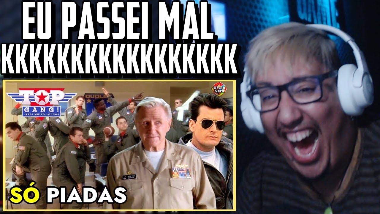 EU QUASE INFARTEI VENDO ESSE FILME | TODAS AS PIADAS DE TOP GANG - ASES MUITO LOUCOS