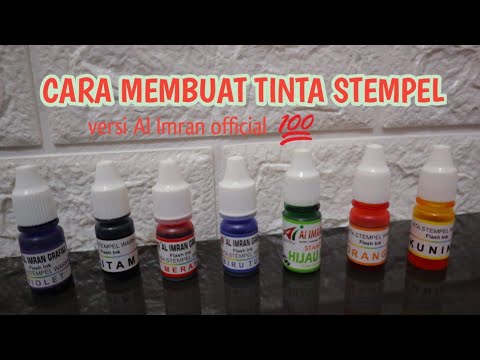 CARA MEMBUAT TINTA STEMPEL 100% BERHASIL