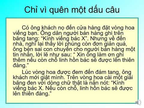 Tiếng việt: ôn tập về dấu chấm câu - dấu hai chấm - tuần 32 lớp 5
