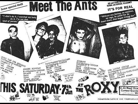 ADAM AND THE ANTS - Send A Letter To Jordan : Live Marquee Jan 1978, U.K Punk, Post Punk