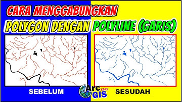 Cara Mudah Menggabungkan Polygon dengan Polyline atau Garis dan Menggabungkan Garis dengan Garis