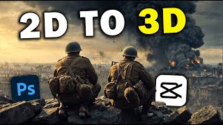 How to CREATE 3D Parallax Effect in CAPCUT + PHOTOSHOP (History edition)