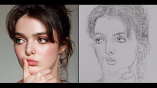 Master the Art of Girl's Face Sketching: Tutorial for stunning portraits