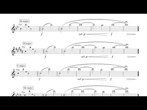 High-Note Exercises for Oboe　オーボエの為の高音練習曲