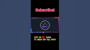 Animated Border Login Form with #html #css3 #javascript #shorts #squidgame2