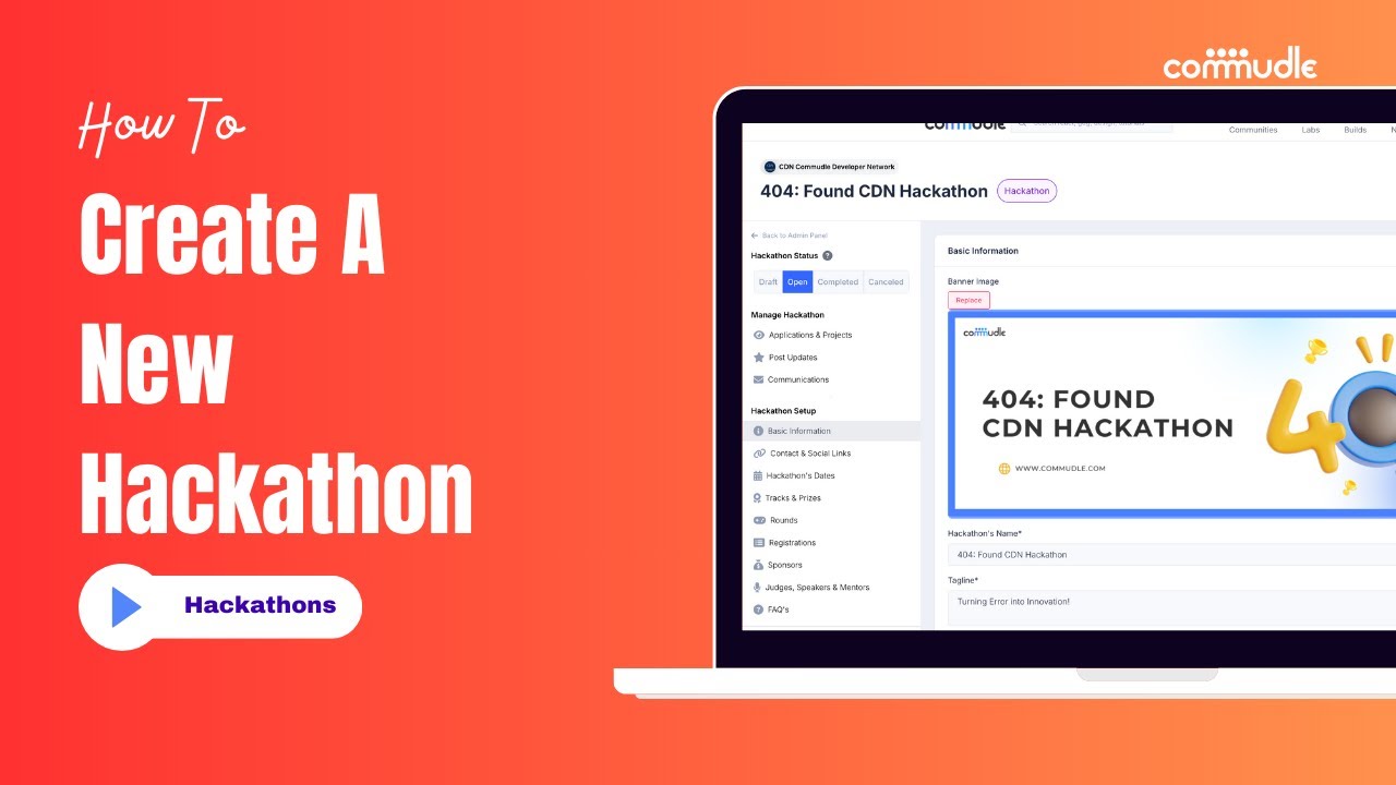 1. Hackathon - How to create a new hackathon - YouTube
