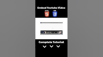 Embed Youtube Video on your website #shorts