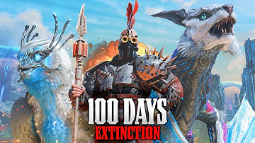 I Spent 100 Days In Ark Survival Ascended - Extinction