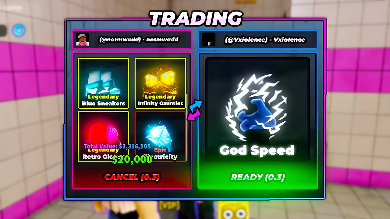 Trading From NOTHING to GOD SPEED GLOVES in Roblox Fight In A School
