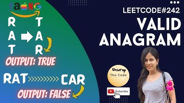 Valid Anagram | LEETCODE 242 | Interview Problems | Solution & Explanation