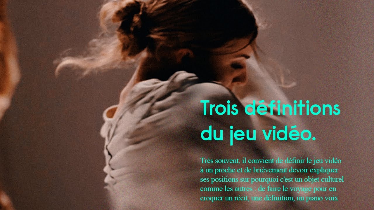 TROIS — DÉFINITION(S) DU JEU VIDÉO YouTube