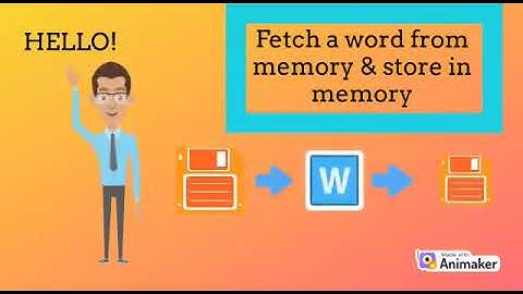 P4- FETCH AND STORE A WORD FROM MEMORY | Explained In Brief