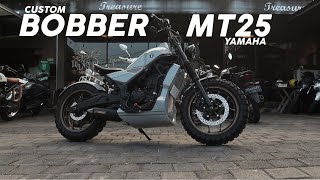 Custom Yamaha Mt25 Jadi Bobber, Test Ride Ke Pantai Melasti Bali For Tari Kecak!