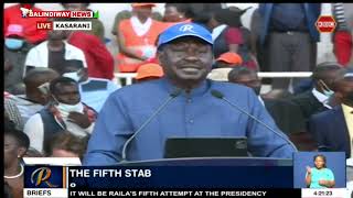 Raila Odinga full speech today during the Azimio la Umoja National convention in Kasarani