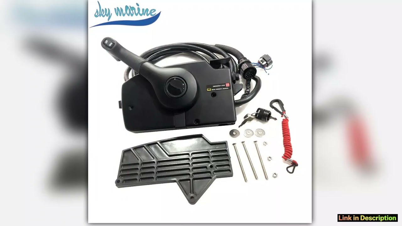 881170A13 Remote Control Box 14 Pin 15FT Wire Harness Side Mount For Mercury Mercruiser Outboard Th