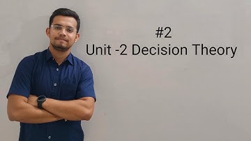 #2 Decision Theory | B.com sem 6 | Guj University | Divyaraj sir