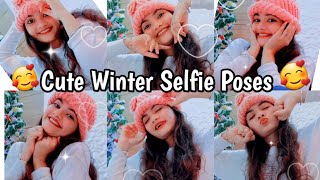 Cute Selfie Poses For Girls | Winter selfie poses with cap #selfie #poses @akanshasaraswat