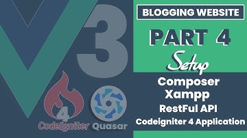 Part 4 | Setup Xampp Apache, Composer and Project Folder in CodeIgniter 4