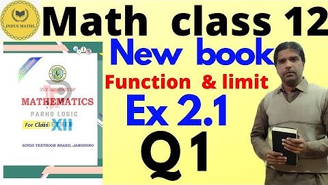 "Class 12 Math | STB | Ex 2.1 Q1 | Identify Domain & Range from Graph | Functions and Limits"