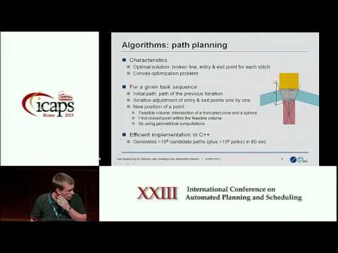 ICAPS 2013: Andras Kovacs - Task Sequencing for Remote Laser Welding in the Automotive Industry