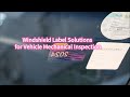 SZIMAGE Windshield Label Solutions for Vehicle Mechanical Inspection