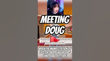 Meeting Existential Dread aka Doug for the first time was...an experience. #dateeverything #Doug
